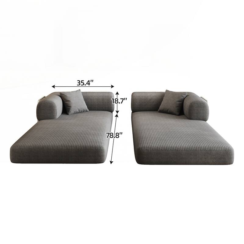 Compression Sofa,Convertible Floor Sofa Bed-with Pillow Back Support Armrest,Comfy Futon Couch Sleeper Bed