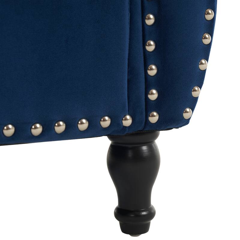 Velvet Multifunctional Storage Rectangular ottoman bench with 1 Pillow
