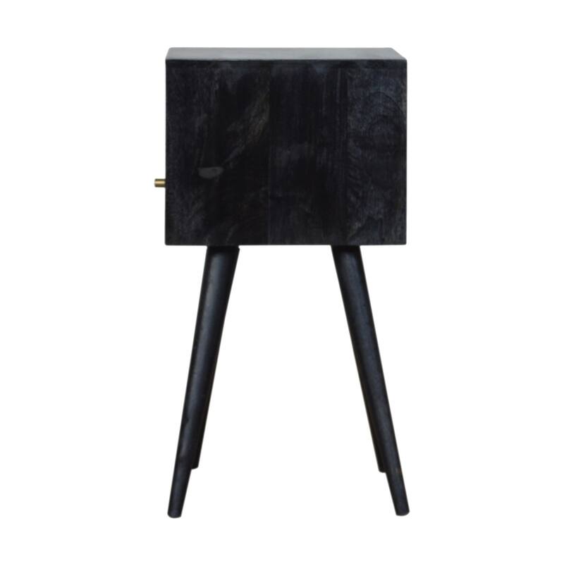 Artisan Furniture Solid Wood Mini Ash Black Nightstand