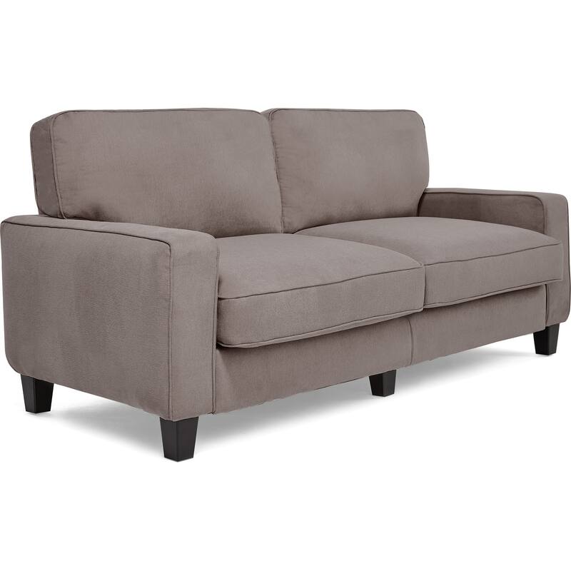 Serta Palisades Upholstered 73" Sofas for Living Room Modern Design Couch, Straight Arms, Soft Upholstery, Tool-Free Assembly
