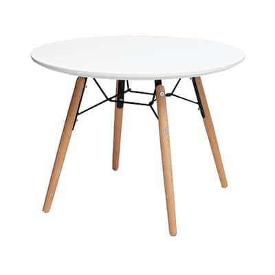 Designer Plastic Kids Circle Activity Table Bedroom Home School Preschool Daycare Child Montessori Wooden Eiffel Dowel