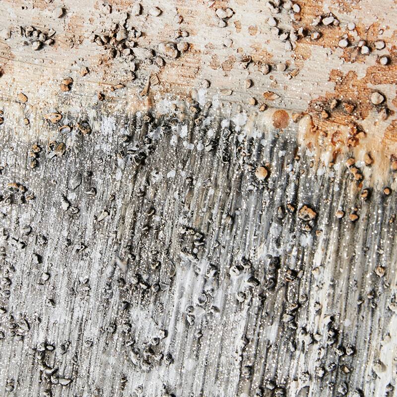 Roomfitters 3-Piece Hand Embellished Abstract Canvas Wall Art Set, Blush and Gray Textured Triptych