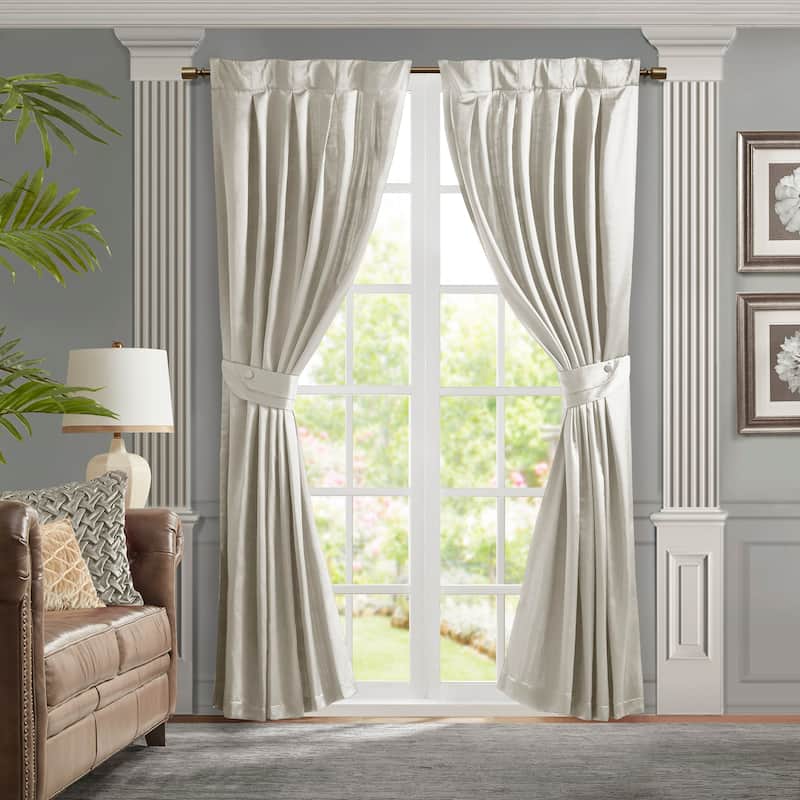 Pleat Curtain Panel with Tieback (Single) 52x96"