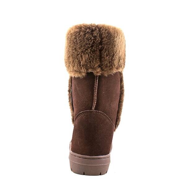 Shop Style Co Witty Women Round Toe Suede Brown Winter Boot