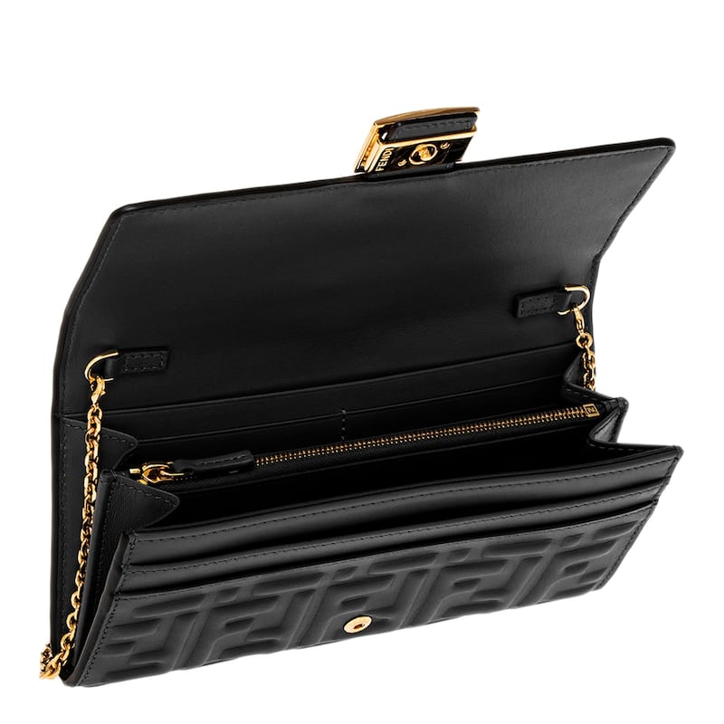 Fendi Baguette Continental Chain Wallet