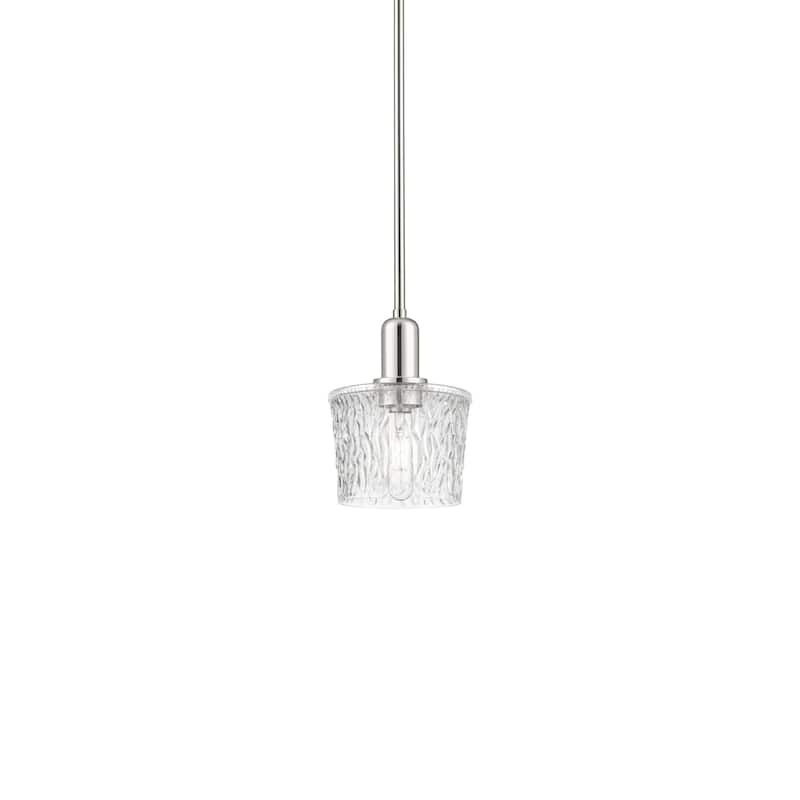 Innovations Lighting 716-1S-10-7 Niagara Pendant Niagara 7" Wide Mini - Polished Nickel / Clear