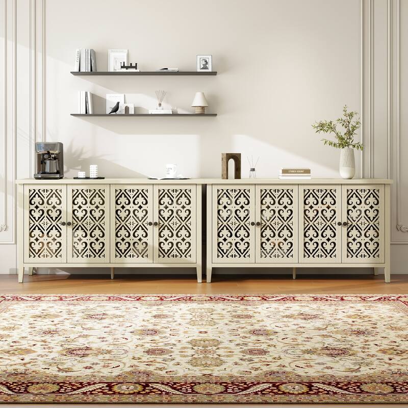 Hollowed-out Cabinet with 4 Doors