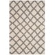 preview thumbnail 109 of 118, SAFAVIEH Dallas Shag Melahat Trellis 1.5-inch Thick Rug 5'1" x 7'6" - Ivory/Grey - Rectangle