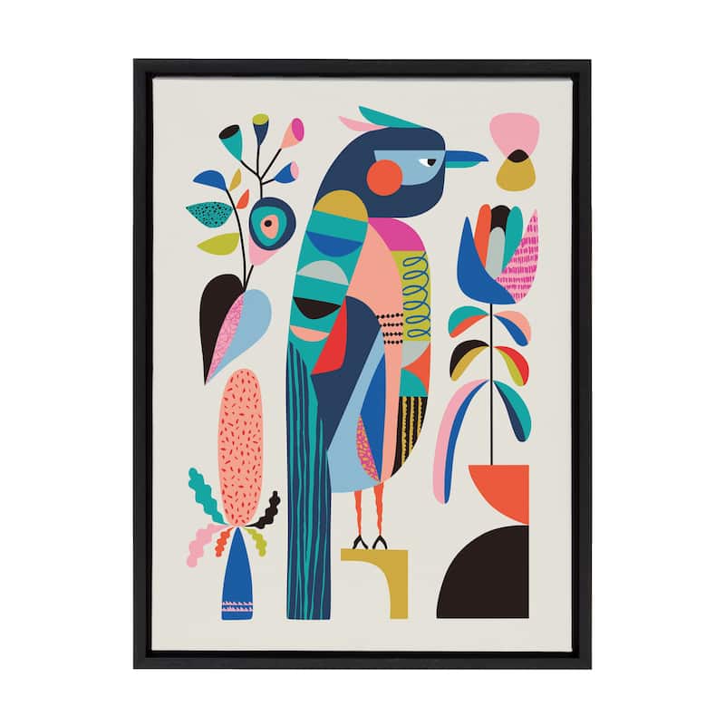 Kate and Laurel Sylvie Kookaburra Frame by Rachel Lee of My Dream Wall - 18x24 - Plastic - Black