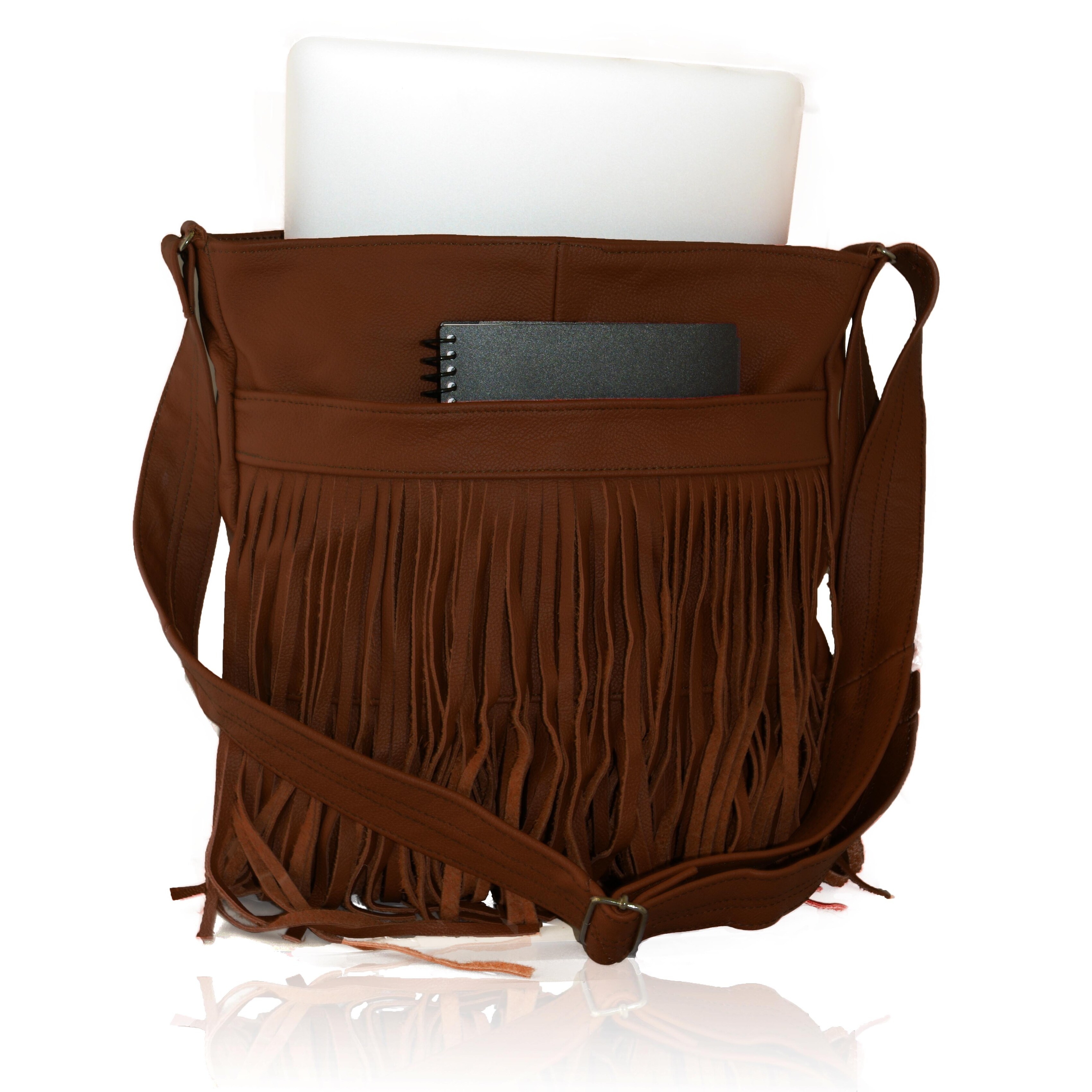 fringe messenger bag