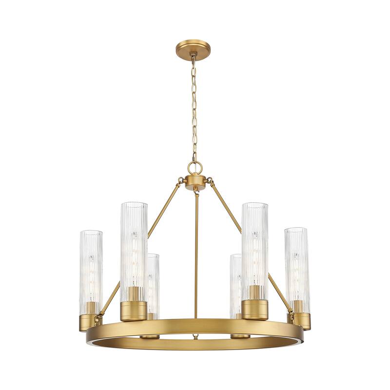 Innovations Lighting Downtown Urban - Boreas - 6 Light 29" Chandelier with 11" Shades