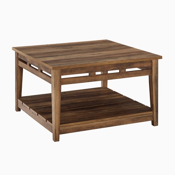 The Gray Barn 30 Inch Square Farmhouse Coffee Table Overstock 32759807