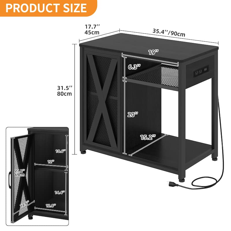 Moasis 50 Gallon Aquarium Stand with Power Outlets & LED Light