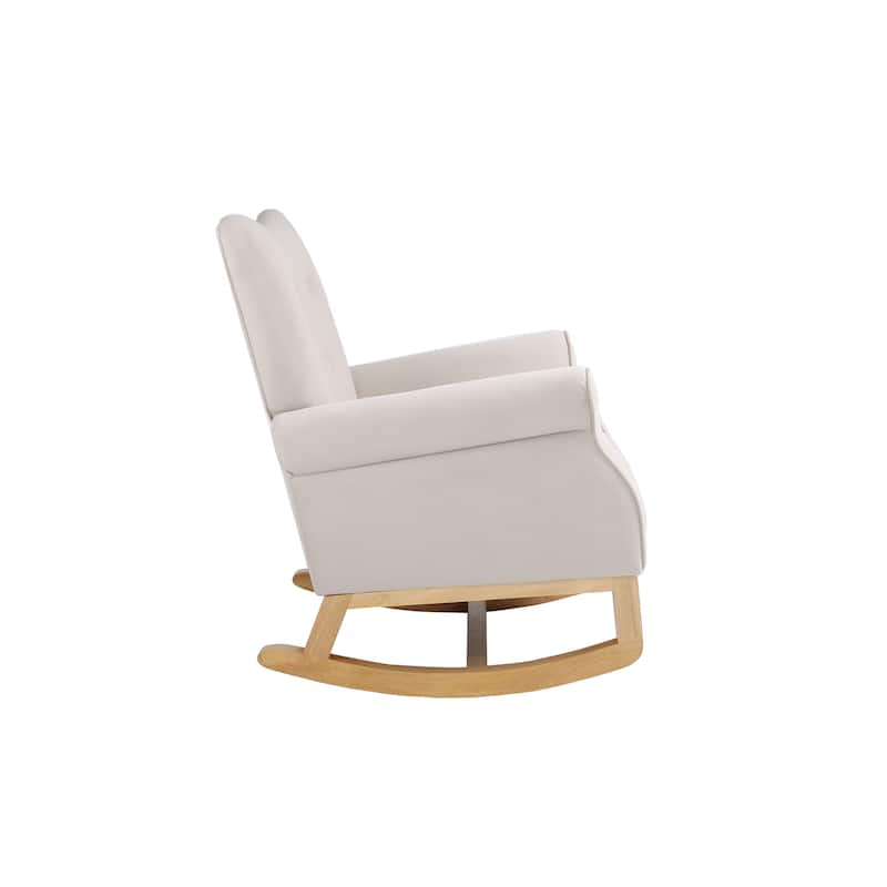Modern Upholstered Rocking Chair