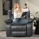preview thumbnail 22 of 27, Wide Seat Durable Leather Massage and Heat Recliner