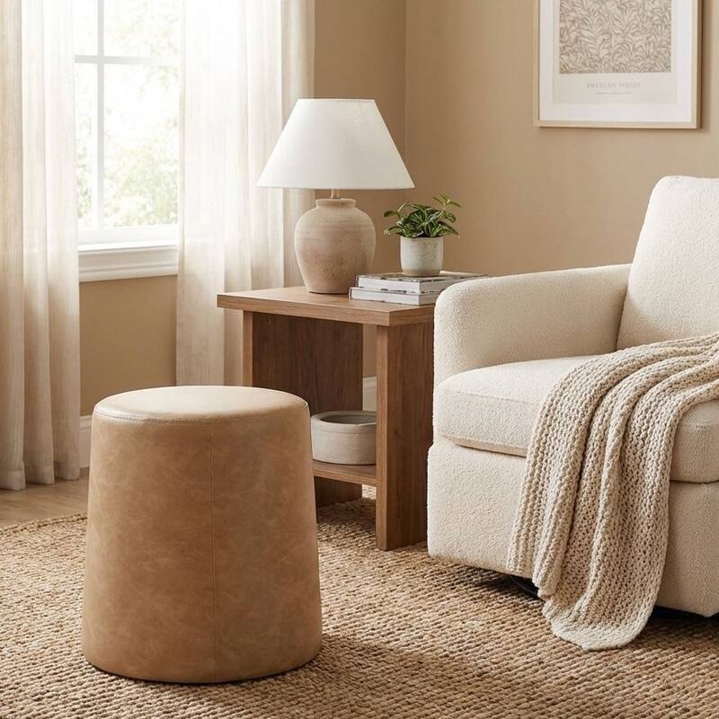 HomePop Organic Shape Ottoman