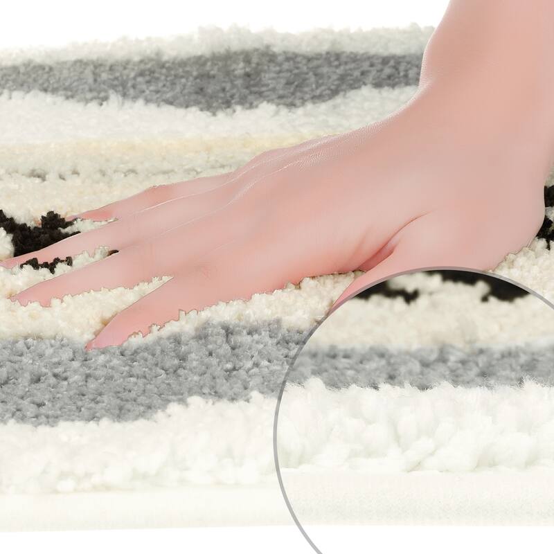 Cute Colorful Bath Mat, Stylish Funny Bathroom Rug with Cute Words, Fluffy Rug