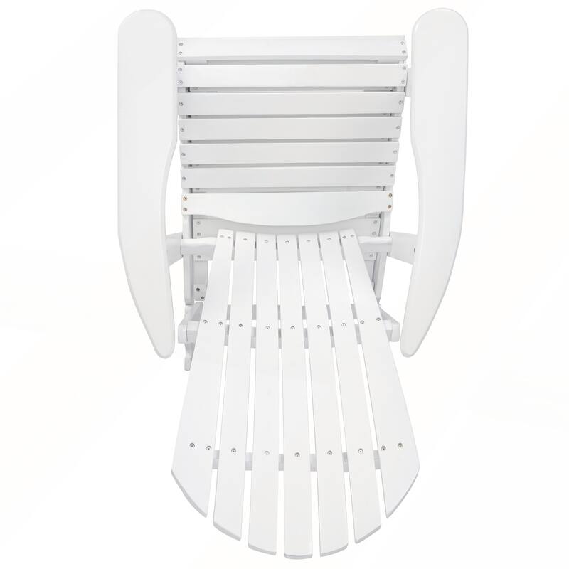 Rustic Acacia Wood Folding Adirondack Chair