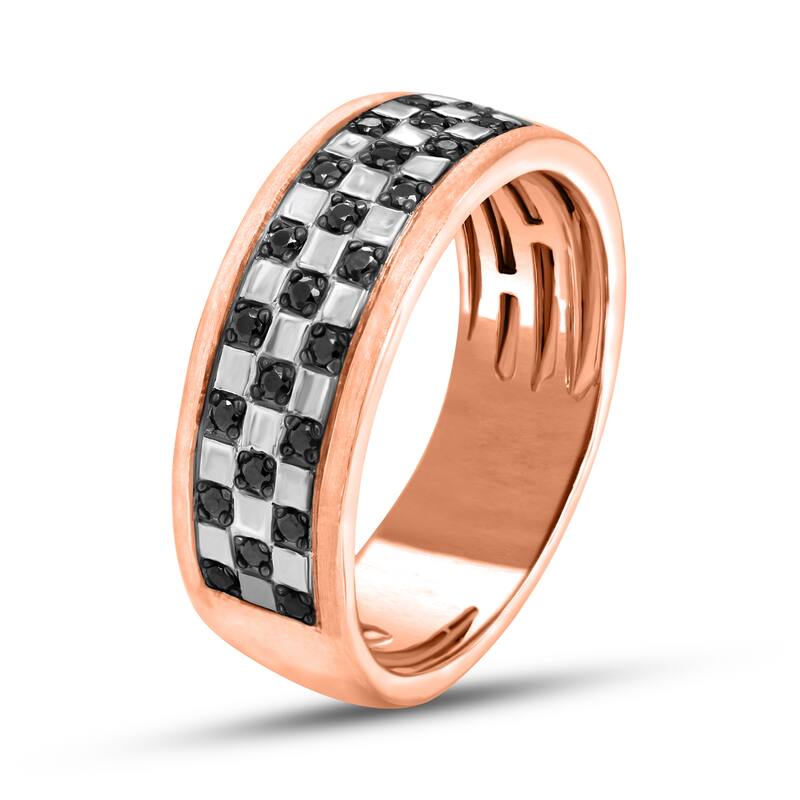 1/4 Cttw Natural Diamond 14KT White Gold Gents Ring