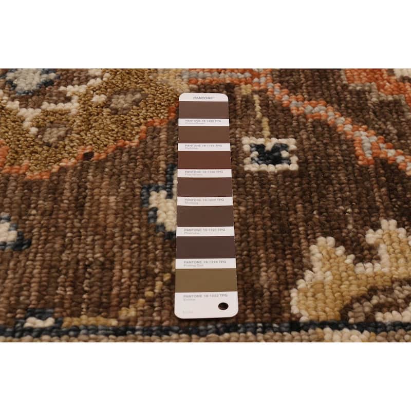 ECARPETGALLERY Hand-knotted Jules Serapi Brown Wool Rug - 8'1 x 9'8