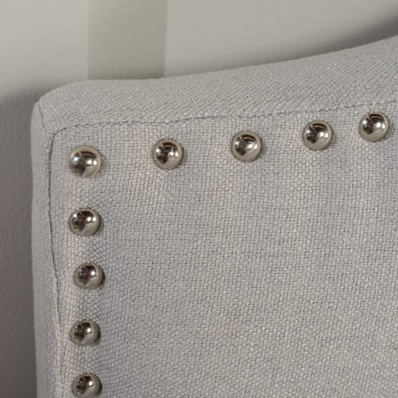 Queen bed, Headboard with Black finish on height-adjustable legs