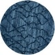 preview thumbnail 14 of 57, SAFAVIEH Retro Medina Modern Abstract Distressed Rug 8' Round - Blue/Dark Blue - Round