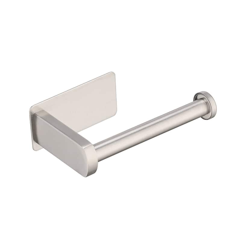 Dornberg Self-Adhesive Wall-Mounted Toilet Paper Holder - Brushed Nickel