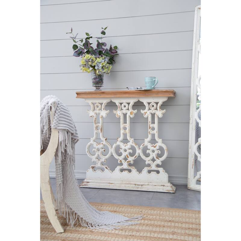 Lamp Table Antique White Console Table Tea & Coffee Table
