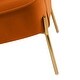preview thumbnail 39 of 117, Barbara 43" Contemporary Velvet Loveseat Sofa with Goldtone Metal Legs by HULALA HOME