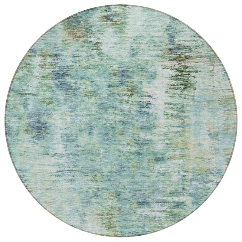 HomeRoots Abstract Transitional Rectangle Outdoor Rug