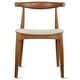 preview thumbnail 26 of 58, Set of 2 Kennedy Elbow Chairs Farmhouse Wooden Dining Chairs With PU Leather Or Fabric Cushion Seat, Modern Accent Side Chairs