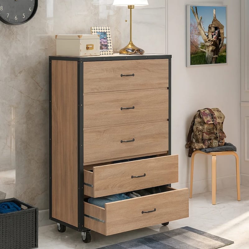 Wooden Chest, Weathered Light Oak Brown