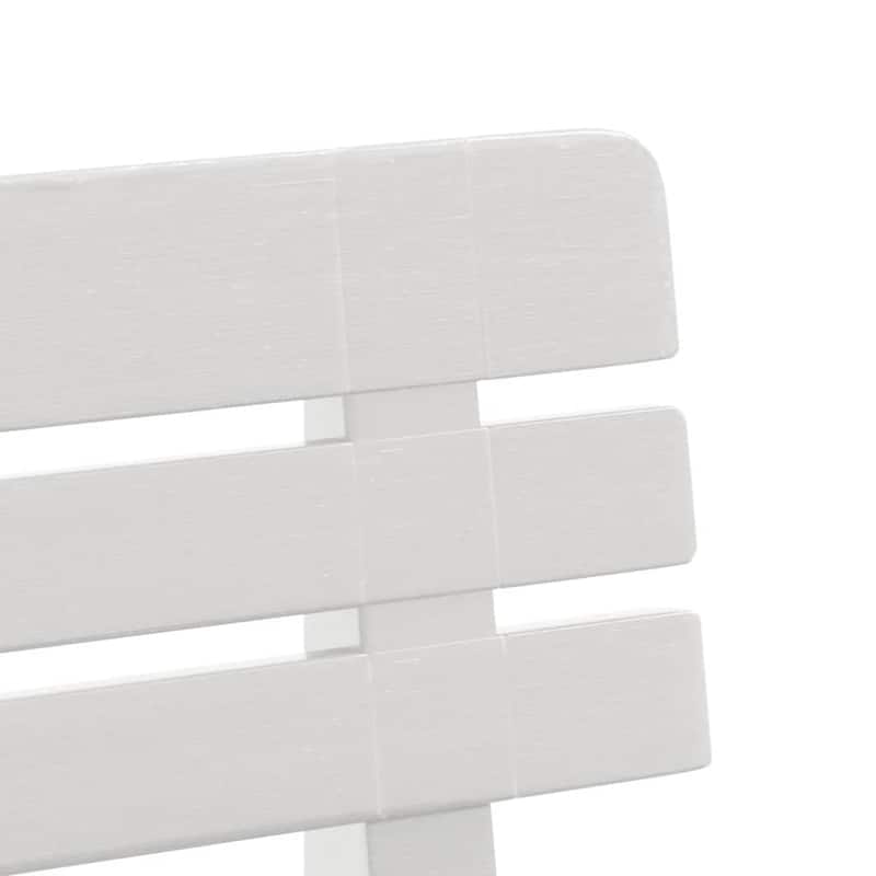 vidaXL Garden Bench Outdoor Bench Seat Balcony Patio Park Bench Polypropylene - 20.5 x 43.3 x 28.0
