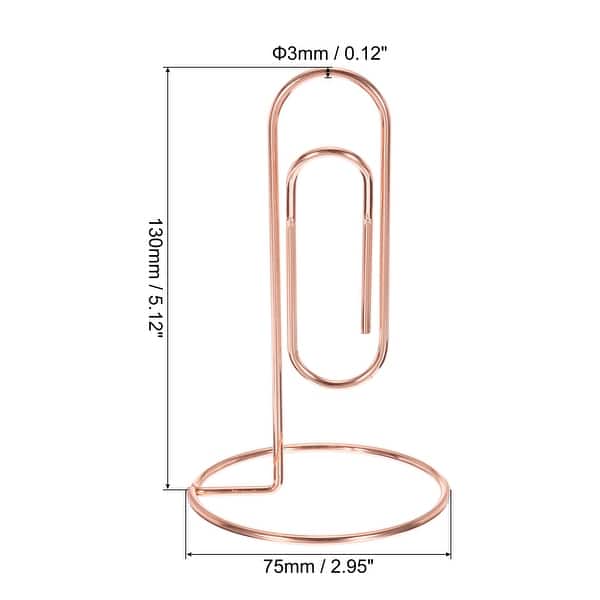 Place Card Holder, 4 Pack Memo Clip Holder Stand Paper Clip Shape - Bed  Bath & Beyond - 37885523