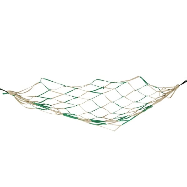 Unique Bargains Backyard Nylon Hang Hammock Mesh Net Sleeping Bed Green Khaki 79" x 43"