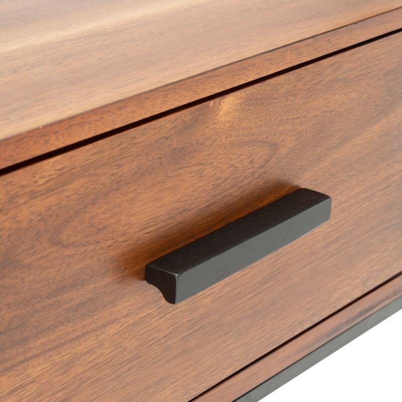 SAFAVIEH Pieta Brown 1-Drawer Nightstand