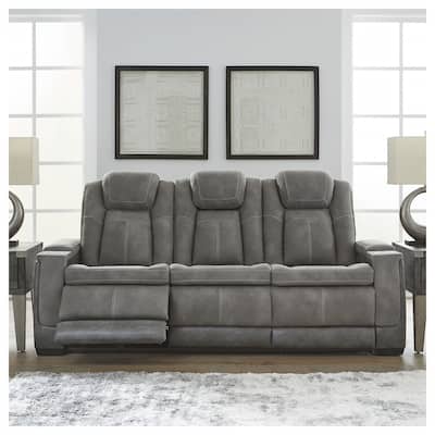 Next-Gen DuraPella Power Reclining Sofa with Adjustable Headrest - 86"W x 40"D x 43"H
