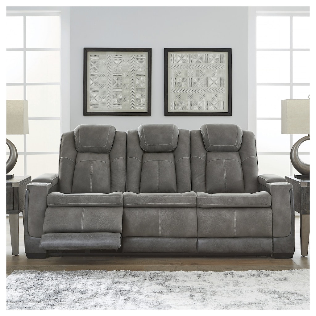 Next-Gen DuraPella Power Reclining Sofa with Adjustable Headrest - 86"W x 40"D x 43"H