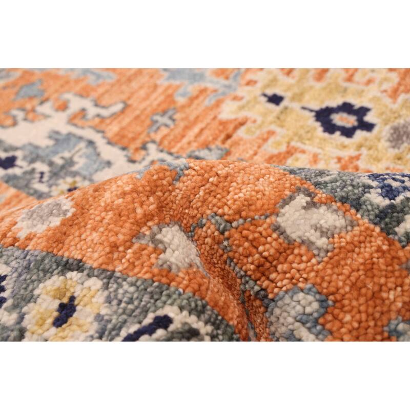 ECARPETGALLERY Hand-knotted Jules Serapi Burnt Orange Wool Rug - 5'11 x 8'10