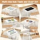 preview thumbnail 13 of 19, Costway Sensory Table & Chair Set for Kids 2-8 with Foldable Bins for - See Details