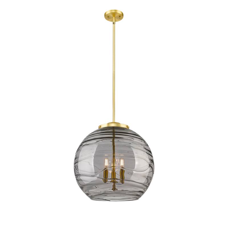 Innovations Lighting 221-3S-20-18 Athens Pendant Athens Deco Swirl 3