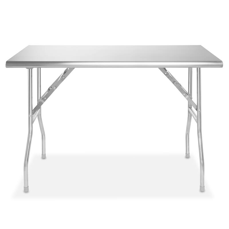 48 x 24in NSF Stainless Steel Folding Table