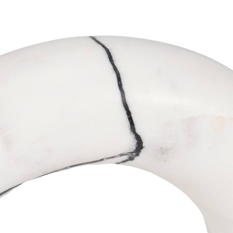 Sagebrook Home 5/7/8" Reaka White Marble Arches, 10"H, Set of 3 - 8" x 2" x 10"