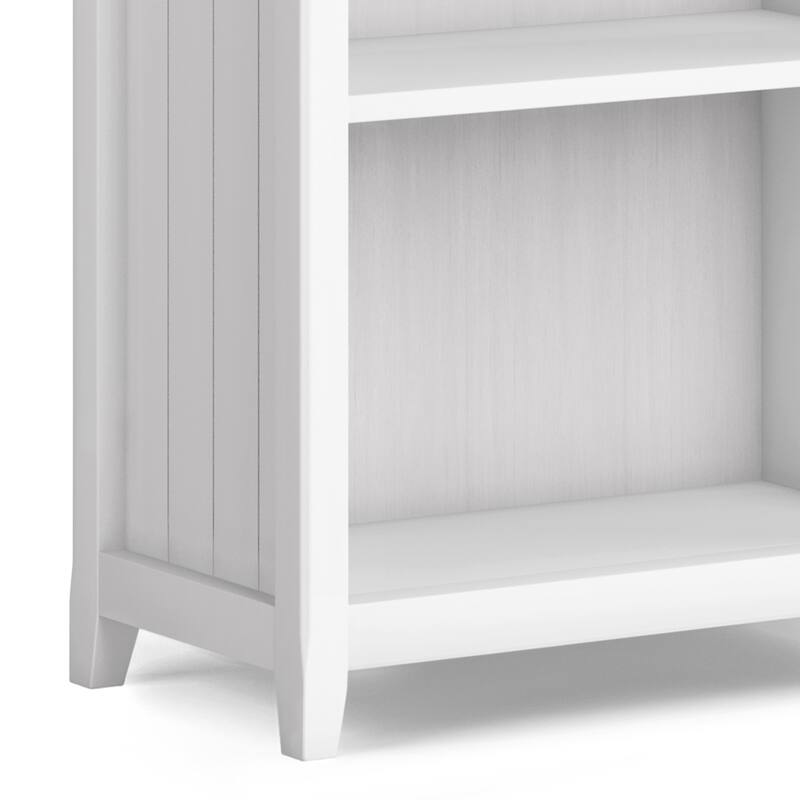 WYNDENHALL Normandy SOLID WOOD 72 x 26 inch Transitional 5 Shelf Bookcase - 14" D x 26" W x 72" H