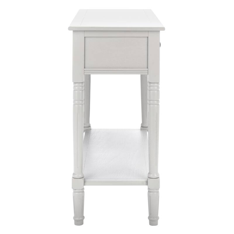 SAFAVIEH Samantha Grey 2-drawer Console Table - 35.8" x 13.8" x 29.5"