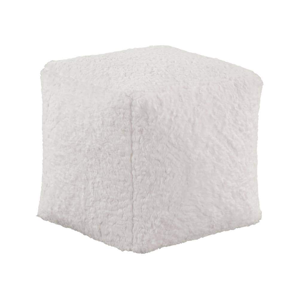 Ossela Fabric Square Pouf