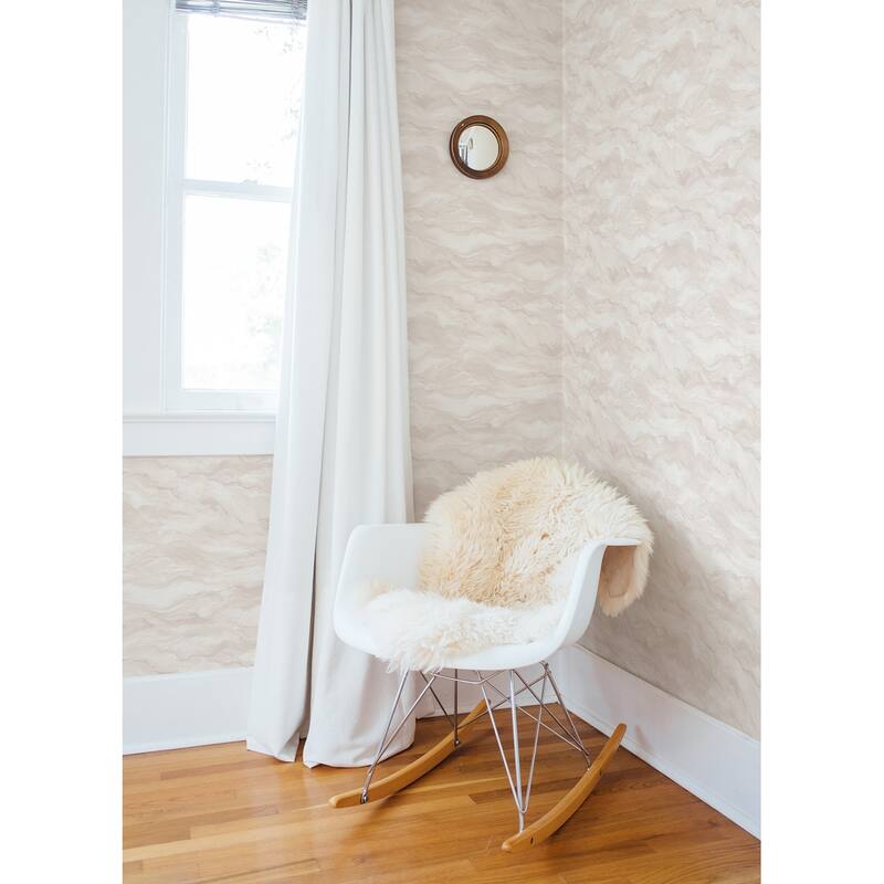 Chesapeake Cirrus Blush Wave Wallpaper