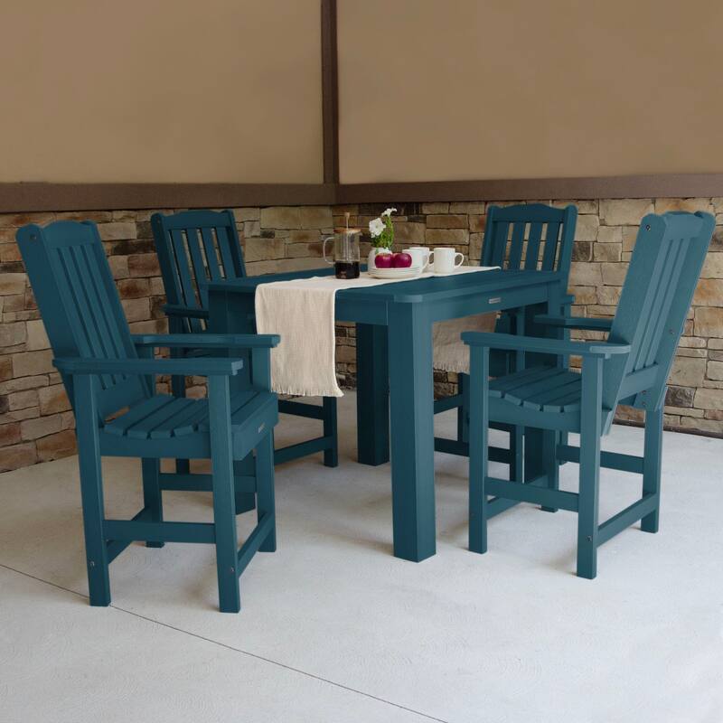 Lehigh 5-piece Outdoor Counter Height Dining Set - 42" x 42" Table