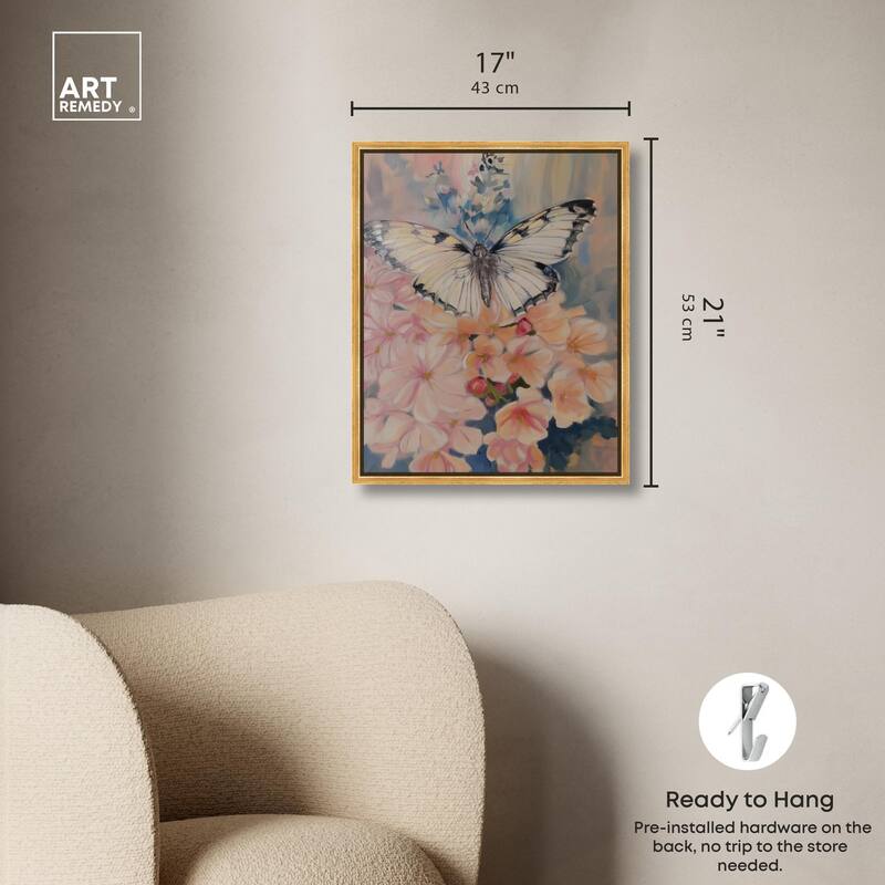 Moonstone Monarch Canvas by Art Remedy