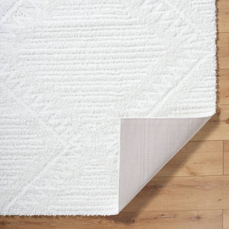 Livabliss Nomadic Boho Diamond Plush Area Rug